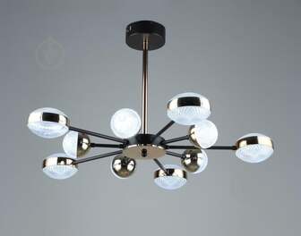 ВИТРИНА! Люстра подвесная Sirius B YH870/5+5 ВК+GD 5*(6W+5W) 10x55 Вт коричневый/золото 40554