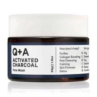 Маска для обличчя Q+A Activated Charcoal Face Mask з активованим вугіллям, 50 г