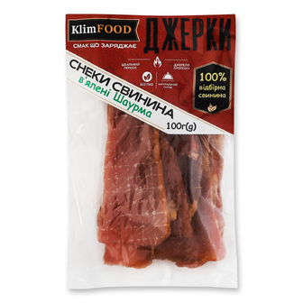 Джерки KlimFood із свинини Шаурма в'ялені, 100г