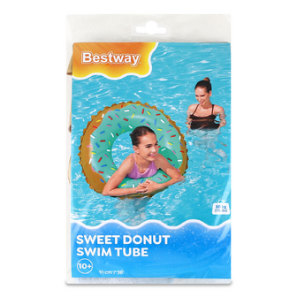 Круг для плавання Bestway Солодкий пончик від 10 років 91 см, шт