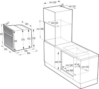 Духовка Gorenje BO6737E02XK + Варильна поверхня Gorenje G642ABX