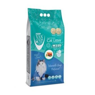 Бентонітовий наповнювач для котячого туалету VanCat Super Premium з ароматом марсельського мила, 5 кг