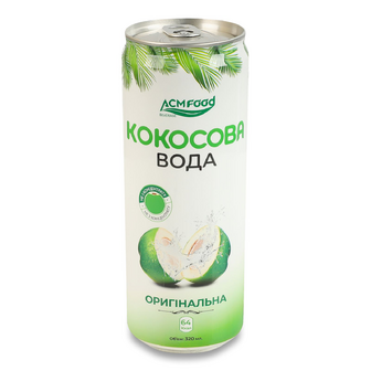 Вода кокосова ACM Food Оригінальна з/б, 0.32л