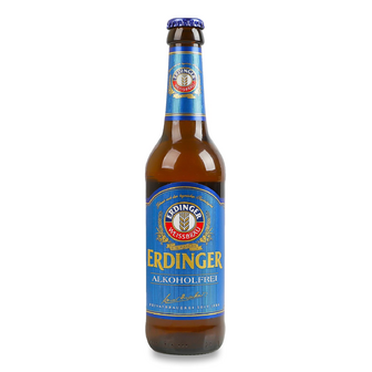 Пиво Erdinger світле нефільтроване безалкогольне, 0.33л