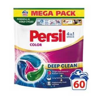 Диски для прання Persil Color 4 in 1 Discs Deep Clean, 60 циклів прання, 60 шт