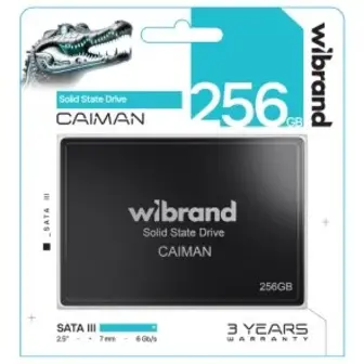 SSD-накопичувач Wibrand Caiman SATA III 256GB (WI2.5SSD/CA256GBST)