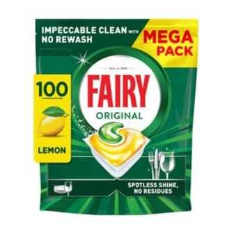 Капсули для посудомийної машини Fairy Original Все в 1, з ароматом лимону, 100 шт