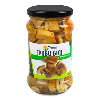 Гриби Домашні продукти Білі мариновані, 280г