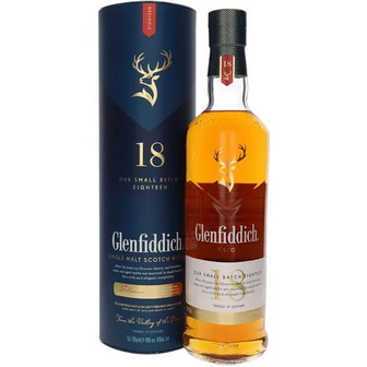Віскі Glenfiddich Single Malt Scotch 18 yo в подарунковій упаковці 40% 0.7 л (476800)