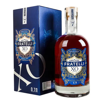 Бренді Fratelli XO ординарний 7 років 37% 0.7 л