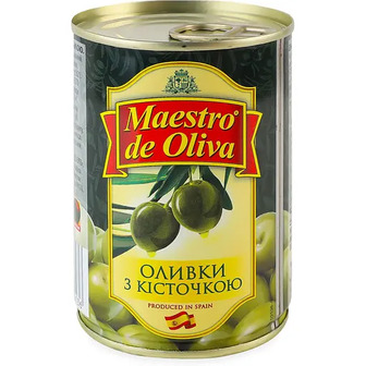Оливки Maestro de Oliva з кісточкою 280 г