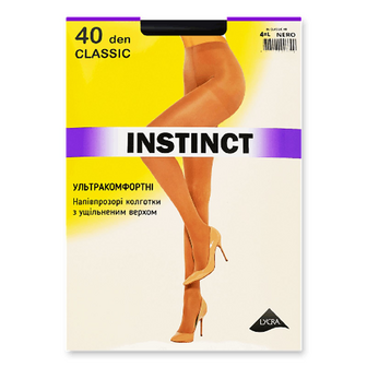 Колготки жіночі Instinct Classic 40 nero р.4, шт