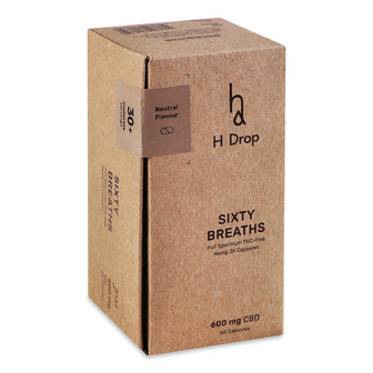 Дієтична добавка H Drop Sixty Breaths Олія CBD (канабідіол) повного спектру без ТГК 600 мг, 59г