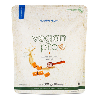 Дієтична добавка Nutriversum Vegan Pro Веганський білок зі смаком солоної карамелі, 16*31.25г