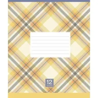 Зошит учнівський "Plaid pattern" Школярик 024-3345K-5-UC в клітку, 24 аркуші