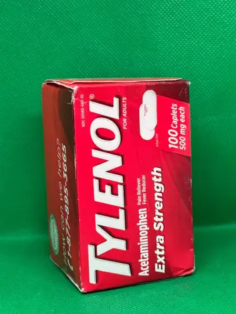 Ацетамінофен, Extra Strength, Acetaminophen, Tylenol, полегшення болю та жару, 500 мг, 100 каплет