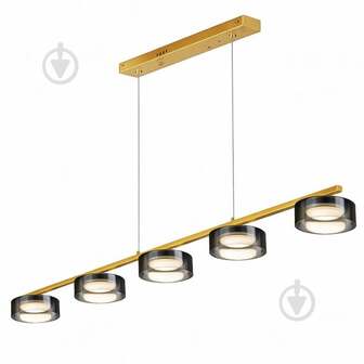 ВИТРИНА! Люстра подвесная LIGHT SET DUSHA MS241-ZD5 5x12 Вт GX53 золотой/дымчатый