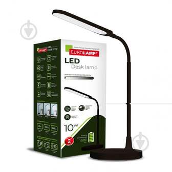 ВИТРИНА! Настольная лампа аккумуляторная Eurolamp 1800mAh 10 Вт черный LED-TLB-10W(black)
