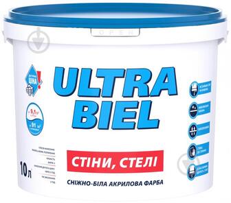 УЦЕНКА! Краска акриловая водоэмульсионная Sniezka Ultra Biel мат 14 кг (УЦ №3893)
