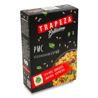 Рис Trapeza довгозернистий пропарений Таїланд, 5*80г