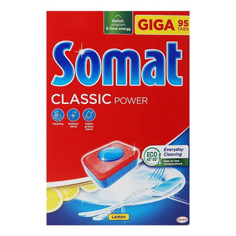 Таблетки для посудомийної машини Somat Lemon Classic power 95 шт.