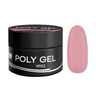 Гель для нігтів Luxton Poly Gel 03 Ніжний рожевий, 30 мл (банка)