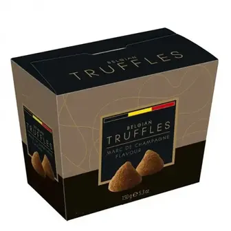 Цукерки трюфельні зі смаком шампанського Belgian Truffles Marc De Champagne Flavour 150 г