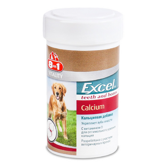 Добавка для собак 8in1 Excel Calcium, 155шт
