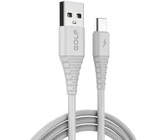 Кабель Golf USB/to MicroUS 3A (GC-64M) білий