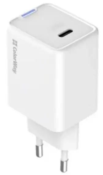 Зарядний пристрій ColorWay GaN Mini 45W White (CW-CHS057PD-WT)