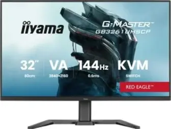 Монітор iiyama G-Master GB3261UHSCP-B1 - 31.5" VA / 3840×2160 / 144 Гц / AMD FreeSync Premium, Adaptive Sync / Pivot / HAS