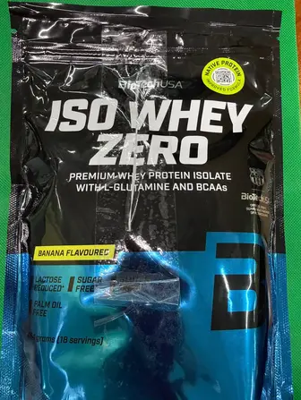 Ізолят сироваткового протеїну, Iso Whey Zero, BioTech USA, шоколад, 454 г