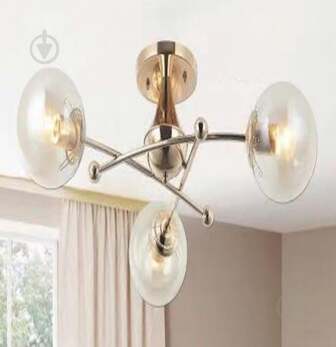 ВИТРИНА! Люстра потолочная Focus Light 3x60 Вт E27 золото 3376/3